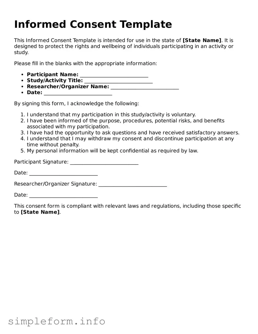 Attorney-Approved Consent Document
