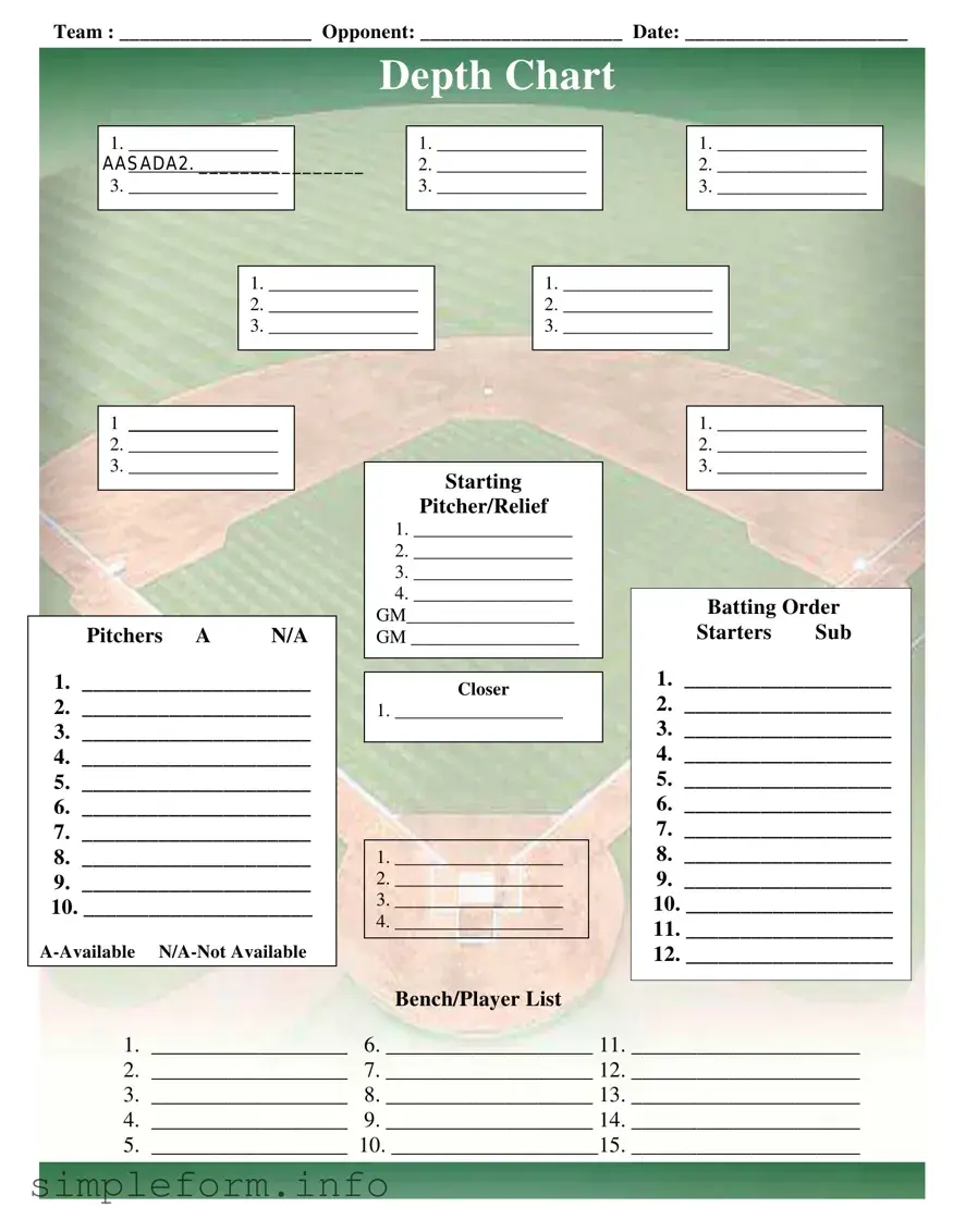 Fill Out a Valid Baseball Field Lineup Form