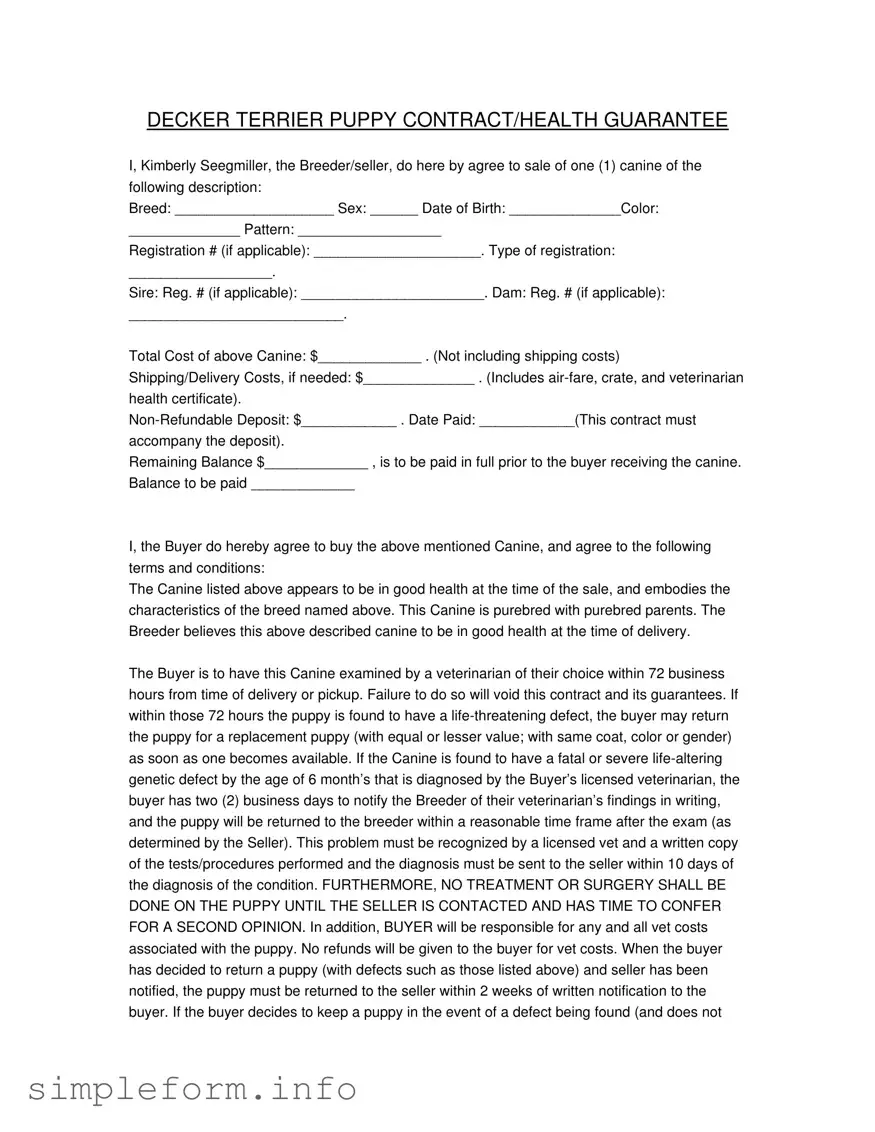 Fill Out a Valid Health Guarantee Form