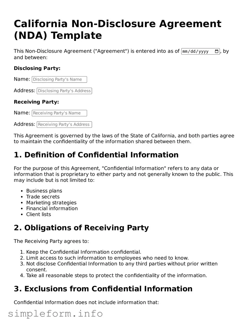 Attorney-Verified  Non-disclosure Agreement Form for California