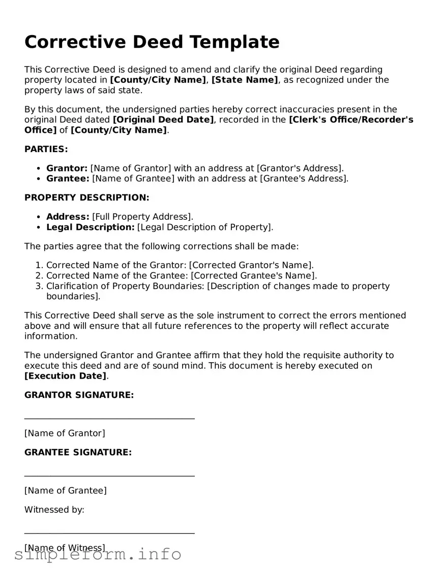 Attorney-Approved Corrective Deed Document