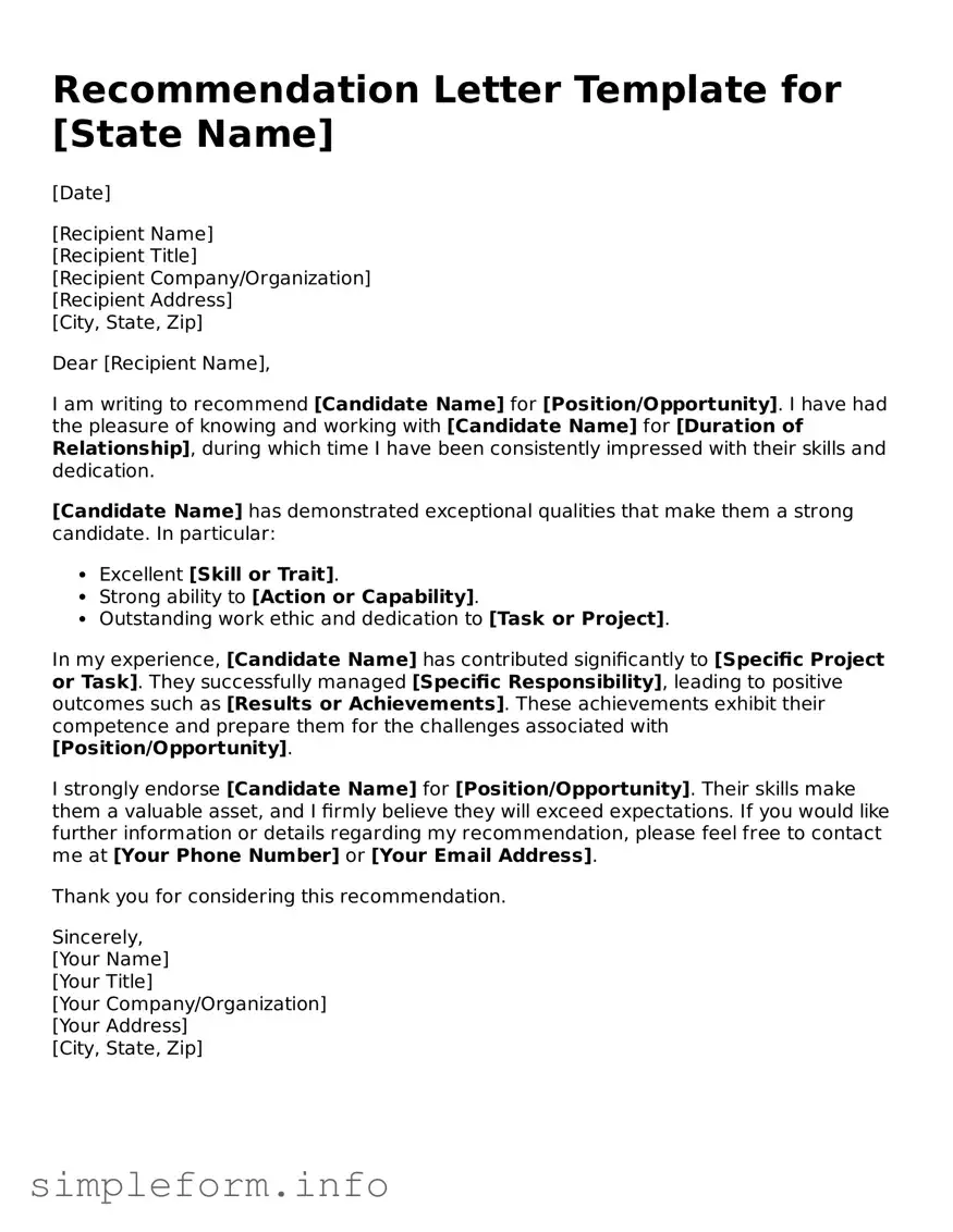 Attorney-Approved Recommendation Letter Document