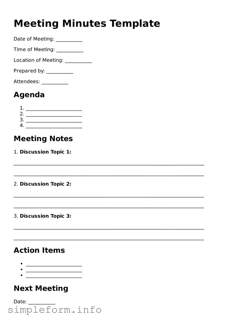 Attorney-Approved Meeting Minutes Document