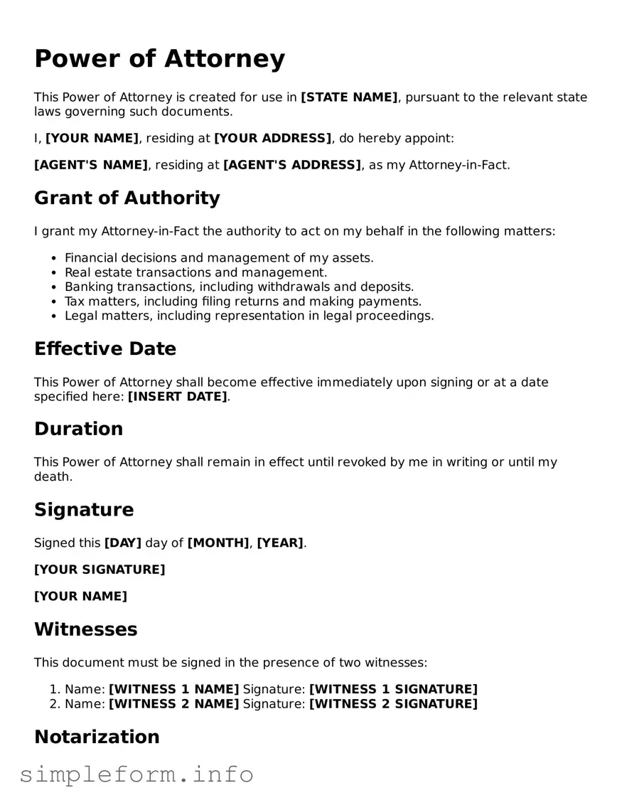 Attorney-Approved Power of Attorney Document