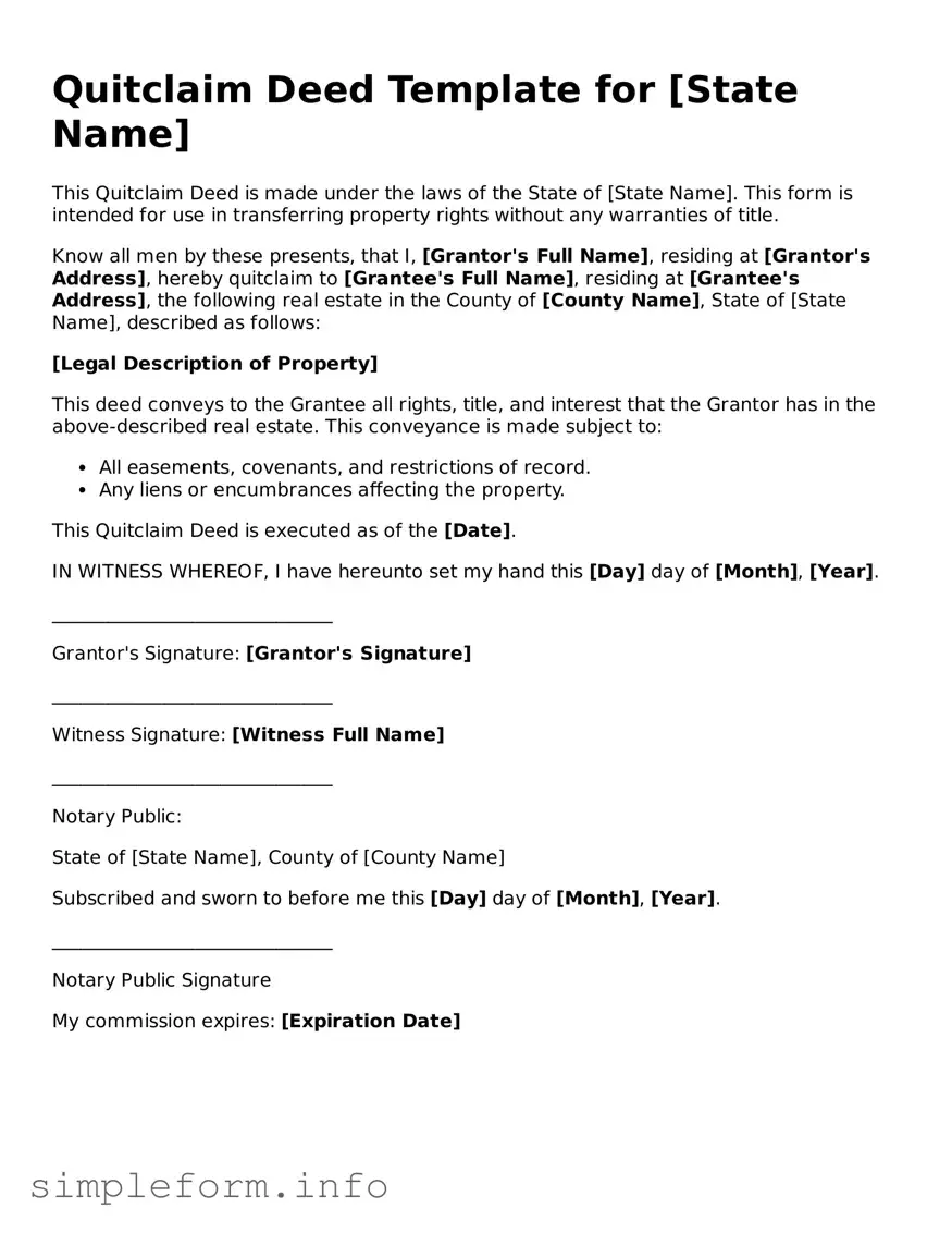 Attorney-Approved Quitclaim Deed Document