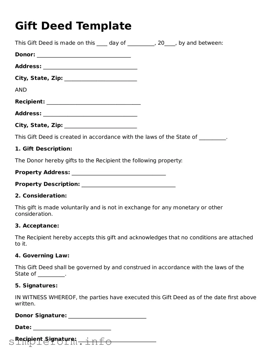 Attorney-Approved Gift Deed Document