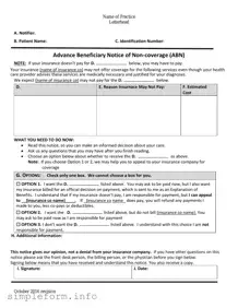 Fill Out a Valid Advance Beneficiary Notice of Non-coverage Form