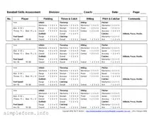 Fill Out a Valid Baseball Assessment Form