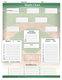 Fill Out a Valid Baseball Field Lineup Form