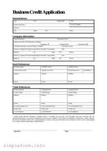 Fill Out a Valid Business Credit Application Form