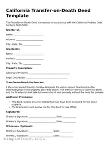 Attorney-Verified  Transfer-on-Death Deed Form for California