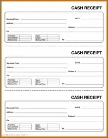 Fill Out a Valid Cash Receipt Form