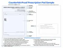Fill Out a Valid Prescription Pad Form