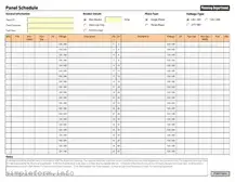 Fill Out a Valid Electrical Panel Schedule Form