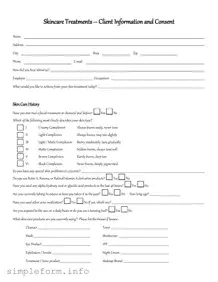 Fill Out a Valid Facial Consent Form