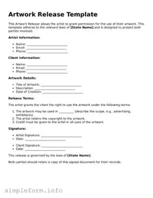 Attorney-Approved Artwork Release Document