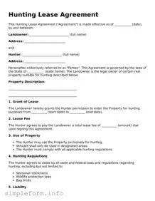 Attorney-Approved Hunting Lease Agreement Document