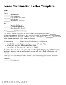 Attorney-Approved Lease Termination Letter Document