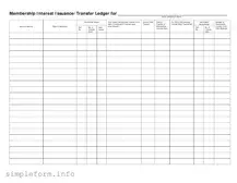 Fill Out a Valid Membership Ledger Form