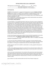 Fill Out a Valid Owner Operator Lease Agreement Form