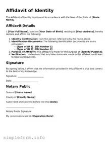 Attorney-Approved Affidavit of Identity Document