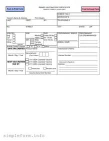 Fill Out a Valid Rabies Certificate Form
