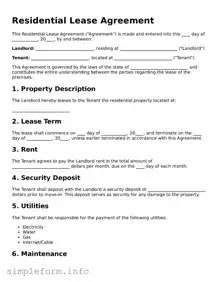 Attorney-Approved Residential Lease Agreement Document