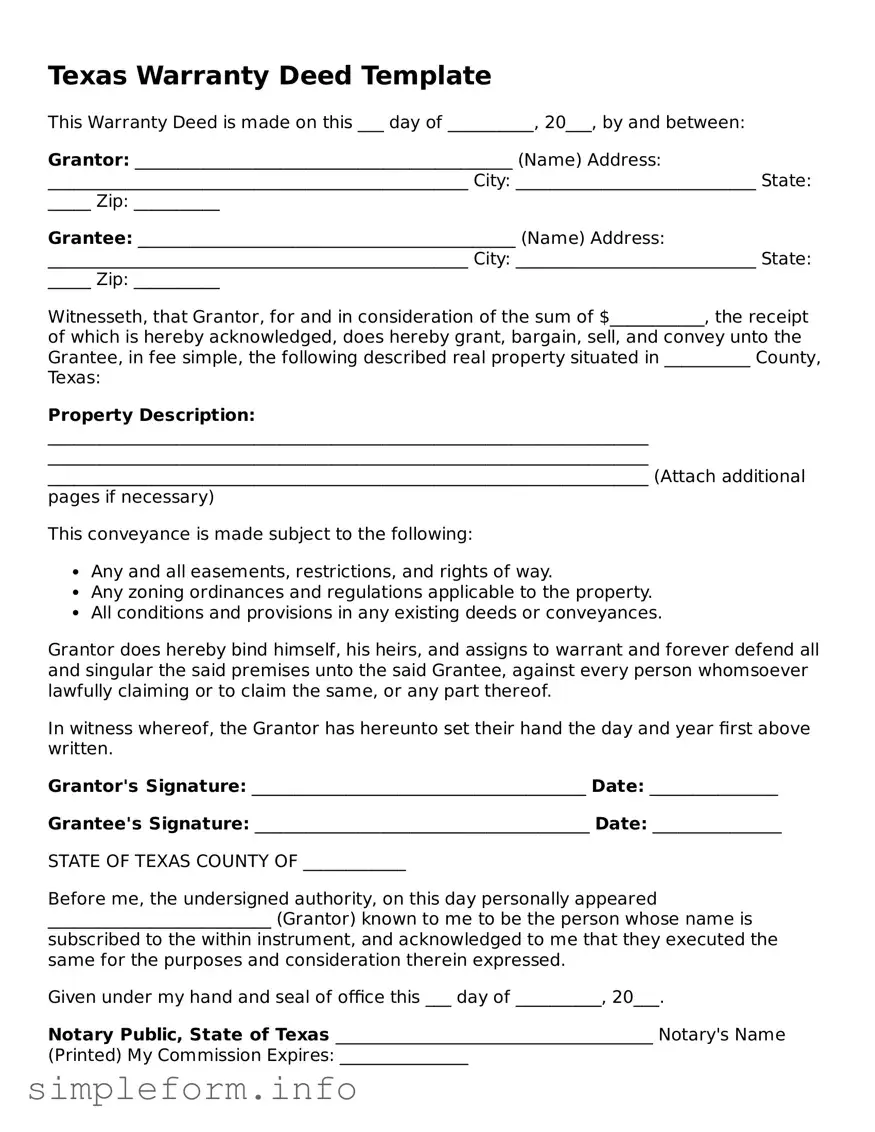 Attorney-Verified  Deed Form for Texas