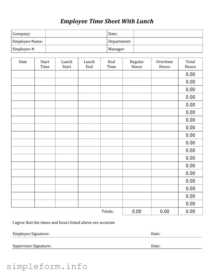 Fill Out a Valid Time Card Form